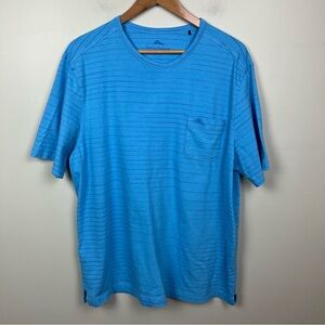 Tommy Bahama Blue Short Sleeve Tee Size XL